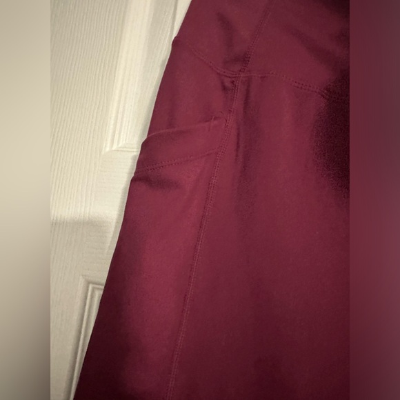 Crop Leggings Burgundy active wear - Picture 2 of 6